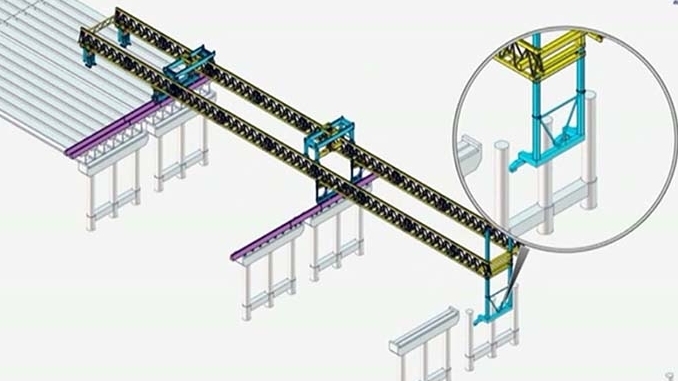 四川路桥工程施工一体化架桥机三维动画项目