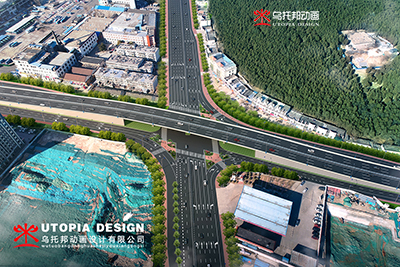 雅安市三维实景合成工程动画、三维实景合成效果图